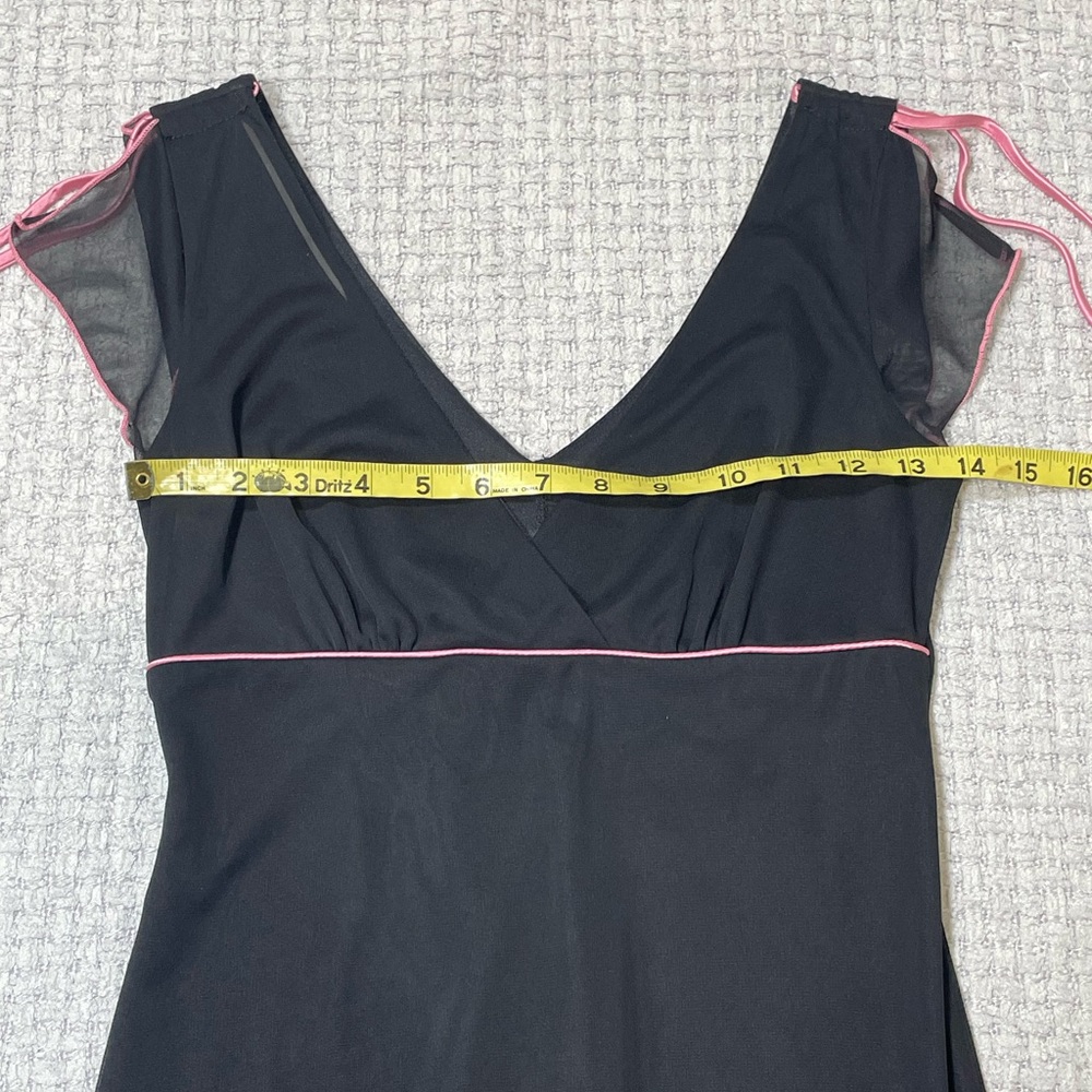 Vintage 90’s Y2K Cocktail Prom Party Dress Black & Pink Byer Too Size Small - Picture 9 of 16